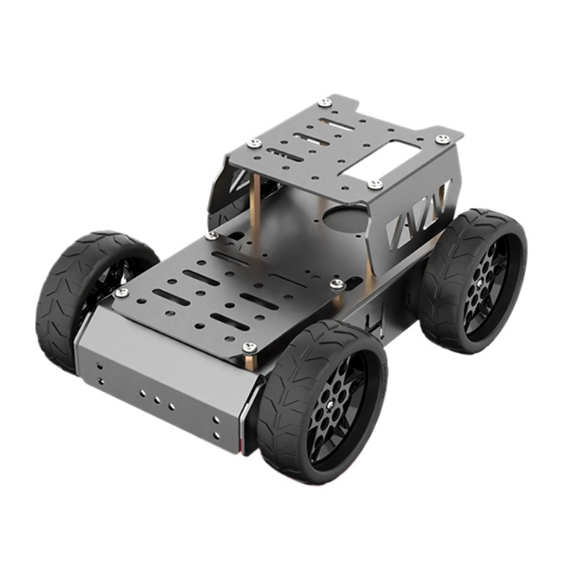 Tracked Robot Chassis - Four-wheeled Electric Cart Aluminum Frame Smart