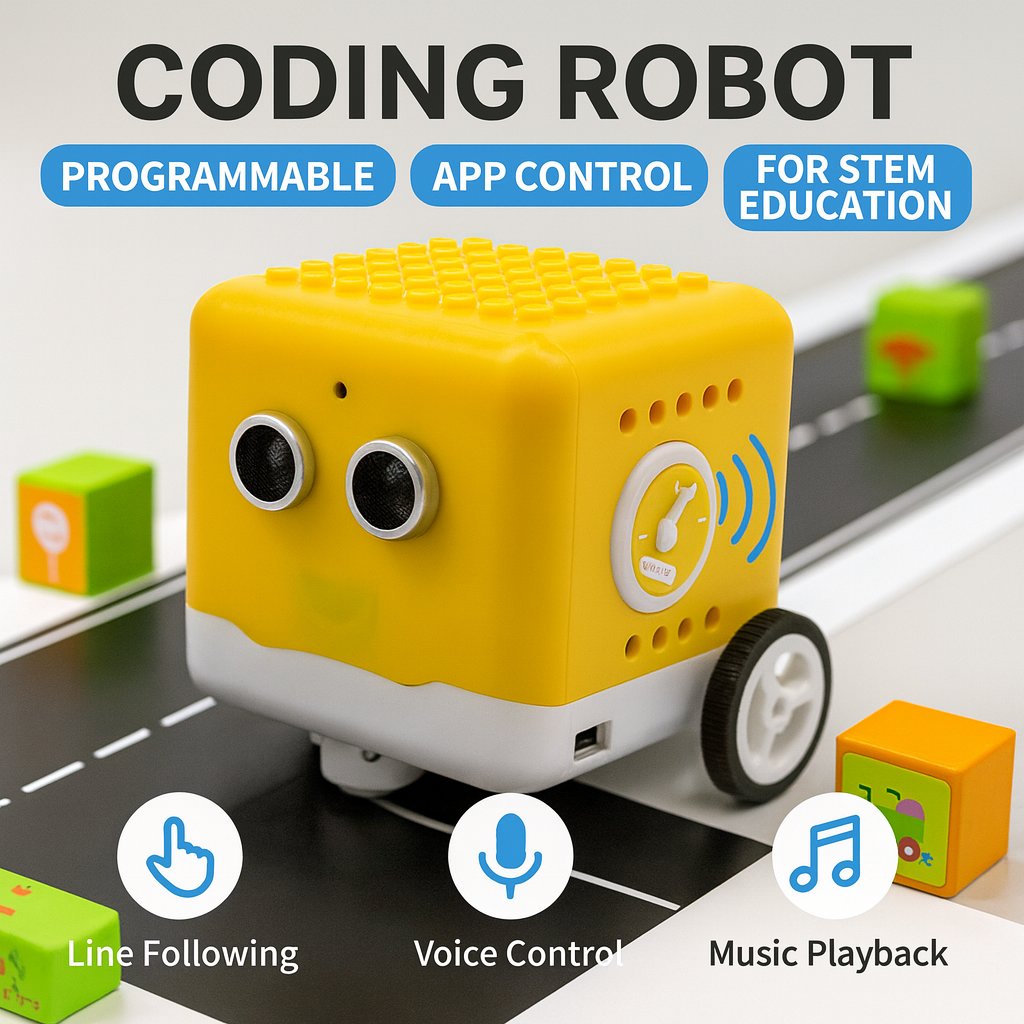 Microbit Robot - Kidsbits Programmable Robot Kit Coding Robot