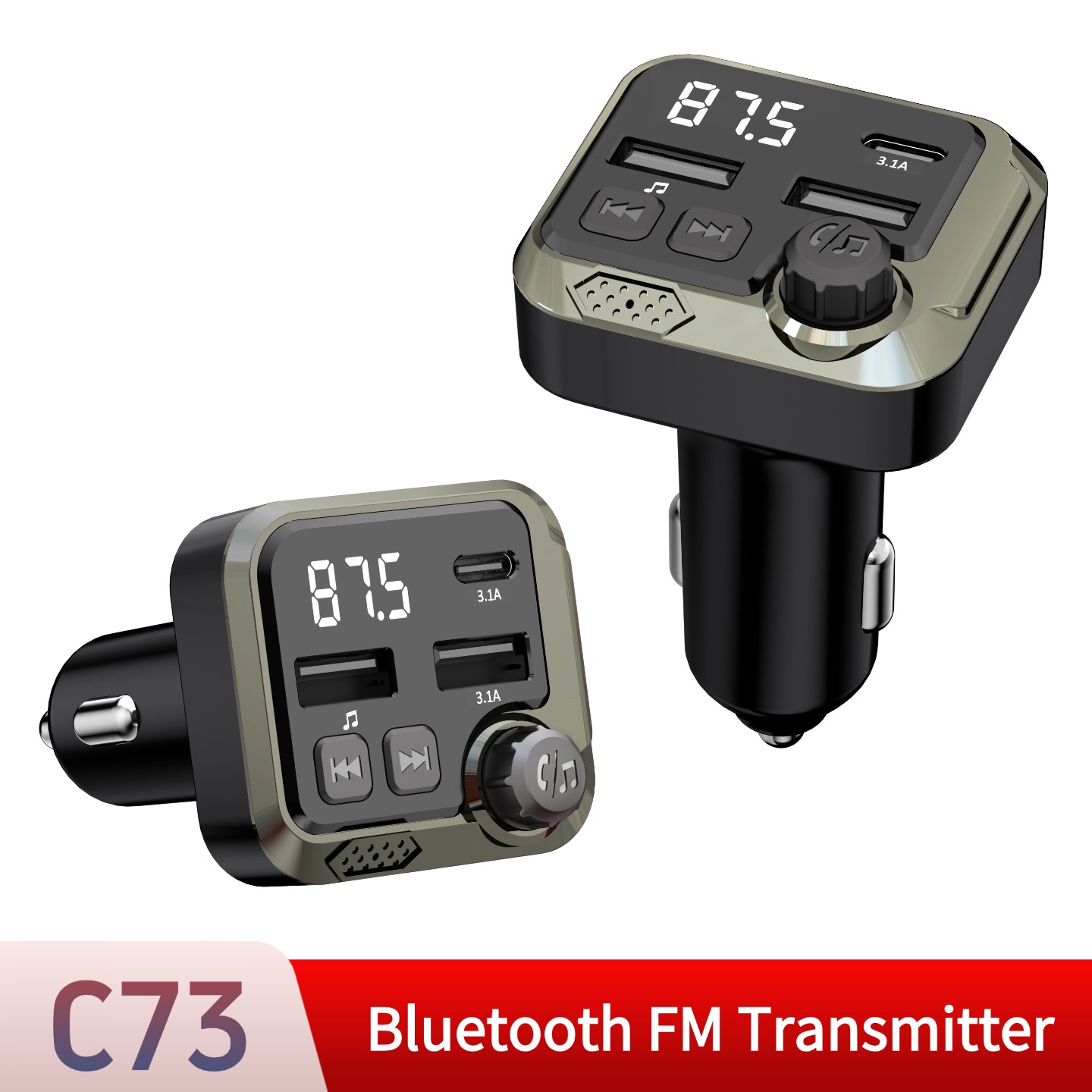 Robot Bluetooth Car - Bluetooth Car FM Transmitter Handsfree Car