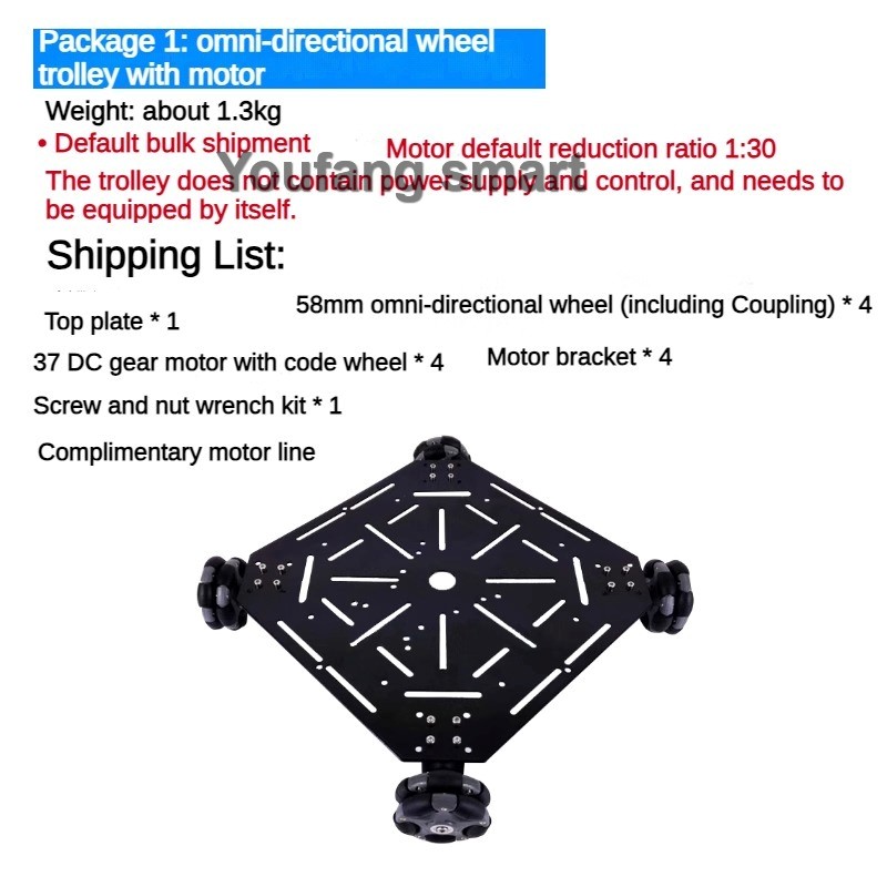 5kg Load ROS 4WD Omni Wheel Ro - Ros Robot ulasan dan harga