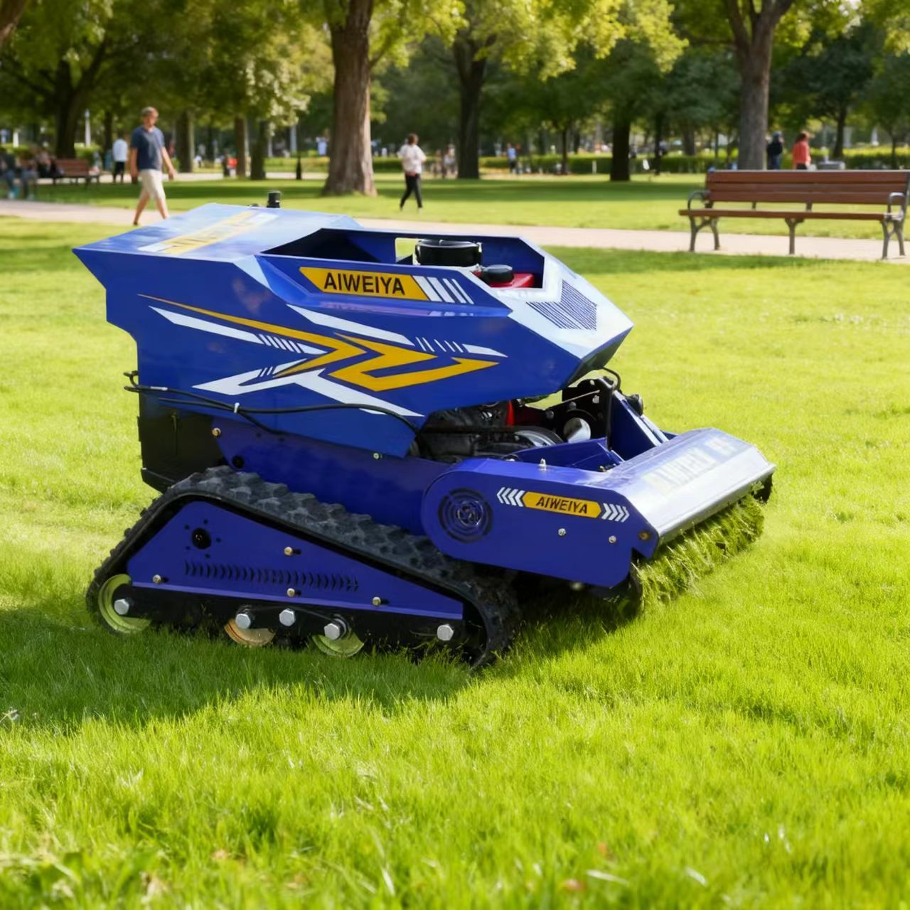 Customized Petrol Lawn Mower A - Robot Chassis ulasan dan harga