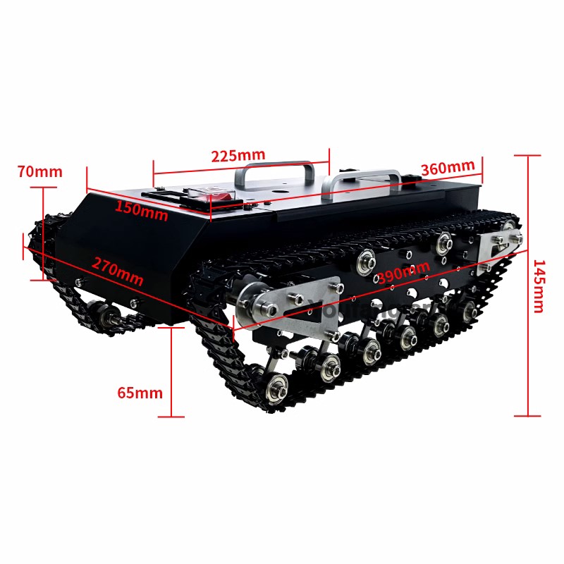 30kg Load RC Tank Chassis Meta - Tracked Robot Chassis ulasan dan harga