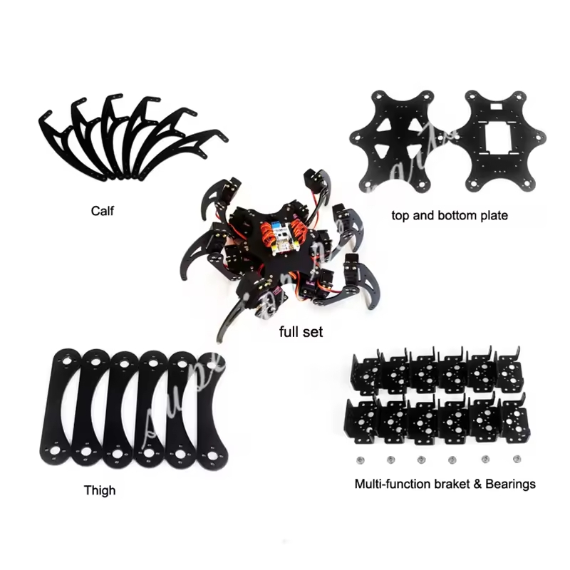 18 DOF Aluminium Hexapod Spide - Arduino Robot ulasan dan harga