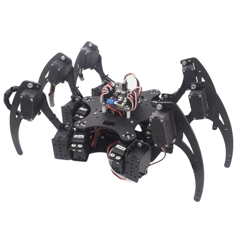 18 DOF Aluminium Hexapod Spide - Arduino Robot ulasan dan harga