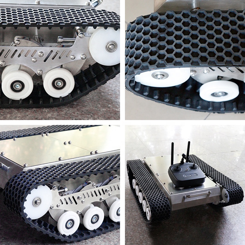 Rubber Track Robot Chassis Pla - Robot Chassis ulasan dan harga