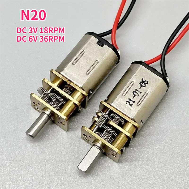 N20 DC 3V 18rpm 6V  36RPM  Min - Dc Motor ulasan dan harga