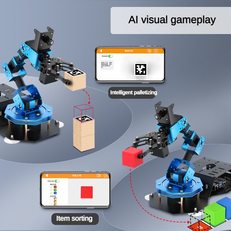 6 Dof Robot Arm with Servo Cla - Ros Robot ulasan dan harga