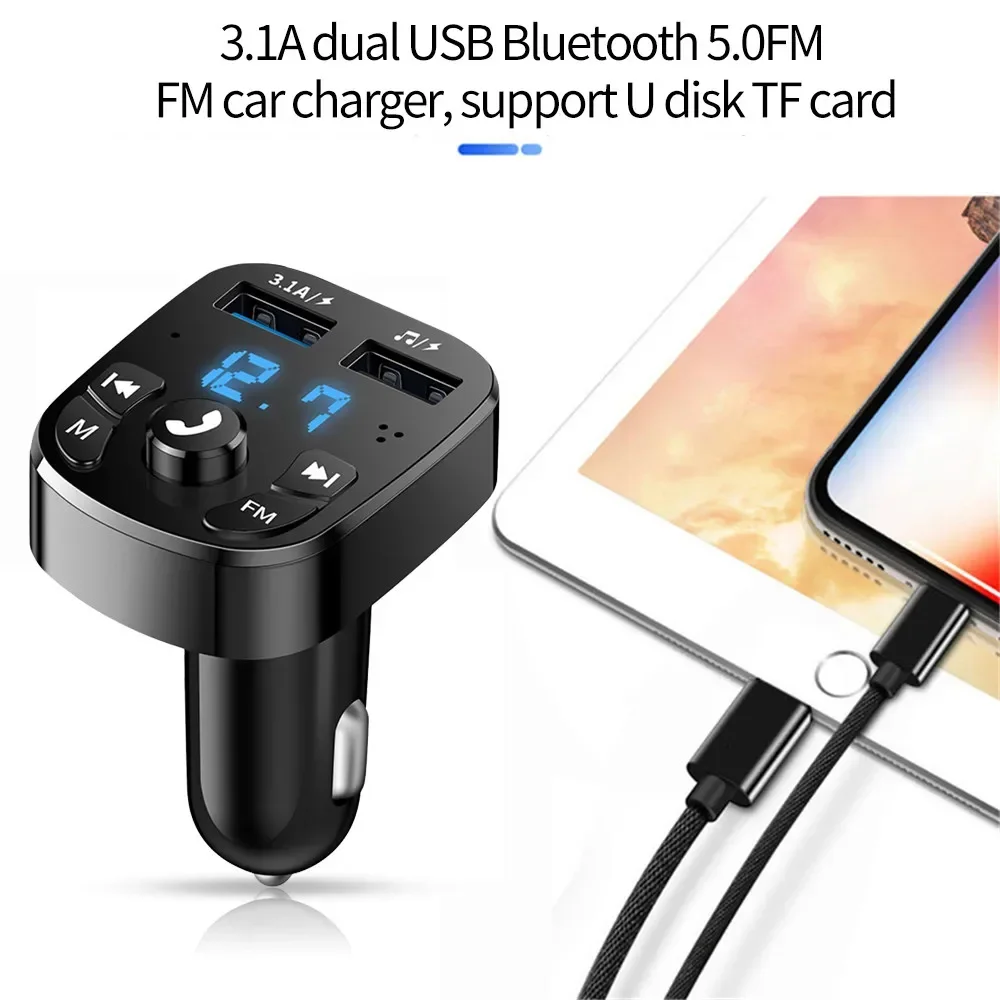 Car Handsfree Bluetooth5.0 FM  - Robot Bluetooth Car ulasan dan harga
