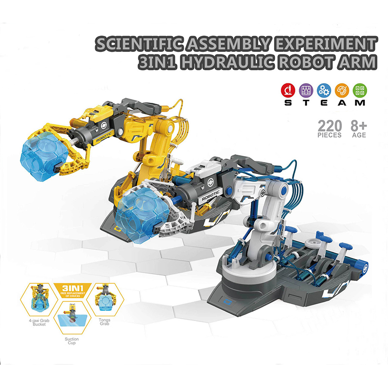 DIY Assembled Hydraulic Mechan - Robot Arm Metal ulasan dan harga