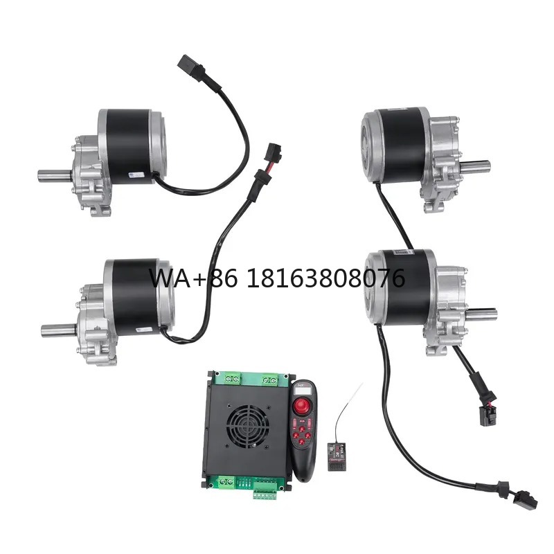 4WD Brush Gear Motor Kit 24V 2 - Robotics Kit ulasan dan harga