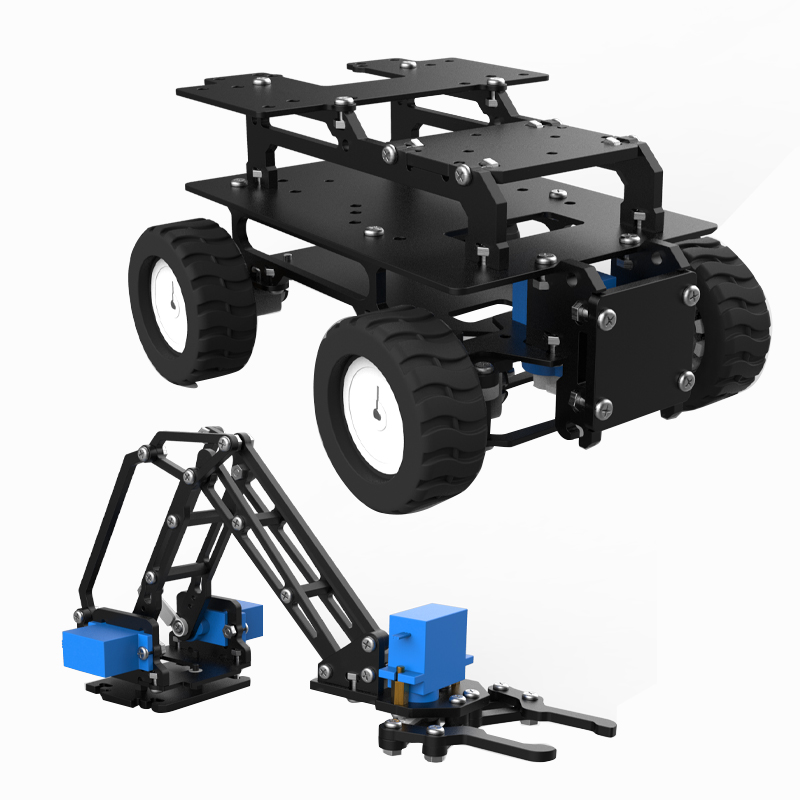Acrylic 4WD Robot Car Motor Ac - Tracked Robot Chassis ulasan dan harga