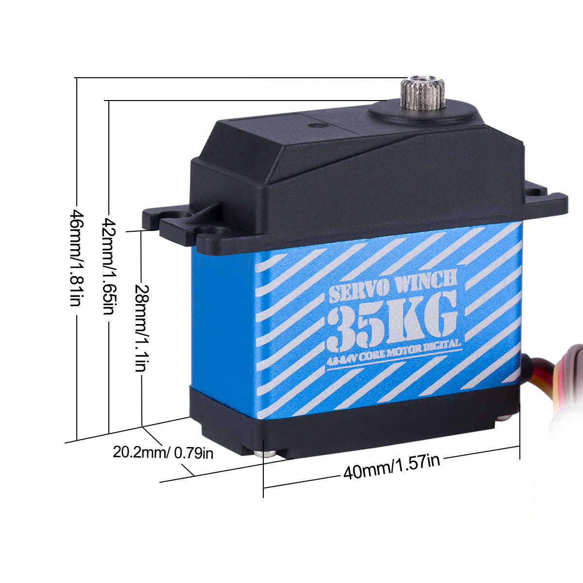 35KG Digital Servo 360° Large  - Line Follower Robot ulasan dan harga
