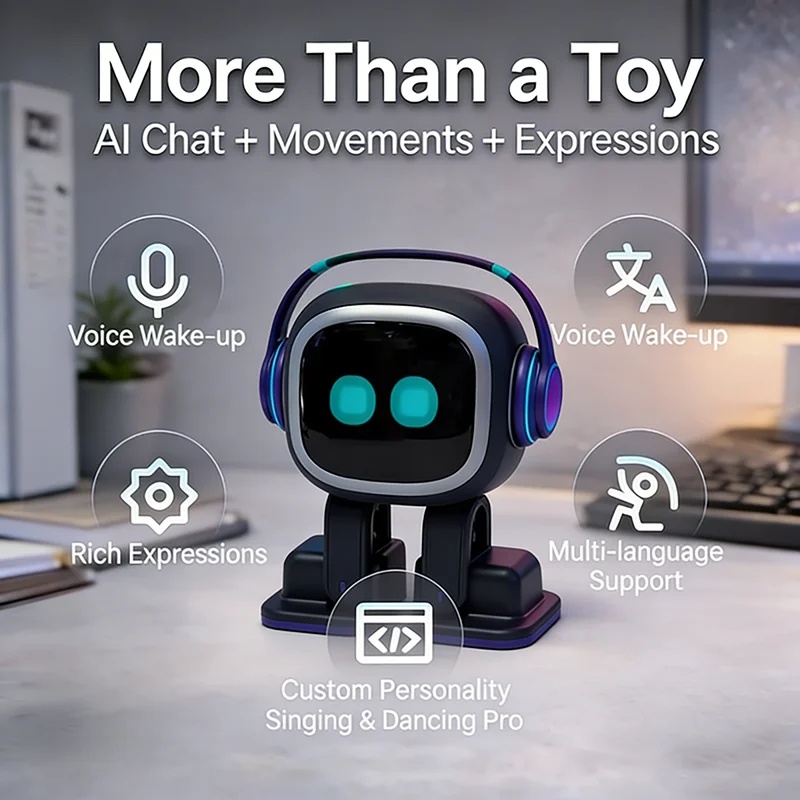 New EMO AI Robot Interactive D - Ros Robot ulasan dan harga