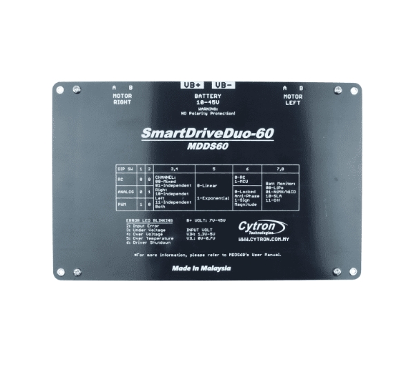 MDDS60 60Amp 7V-45V SmartDrive - Motor Driver Module ulasan dan harga