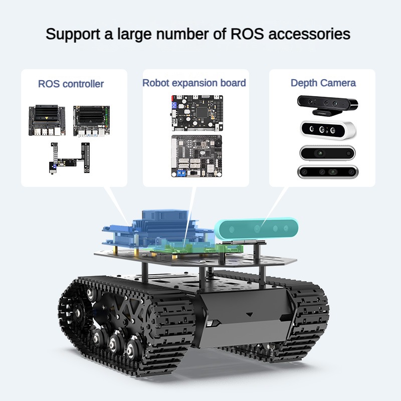 10KG Load Strong Shock Absorpt - Tracked Robot Chassis ulasan dan harga
