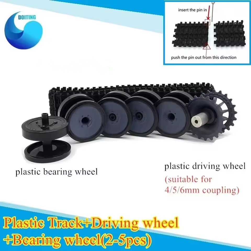 Plastic Wheels+Plastic Track S - Tracked Robot Chassis ulasan dan harga