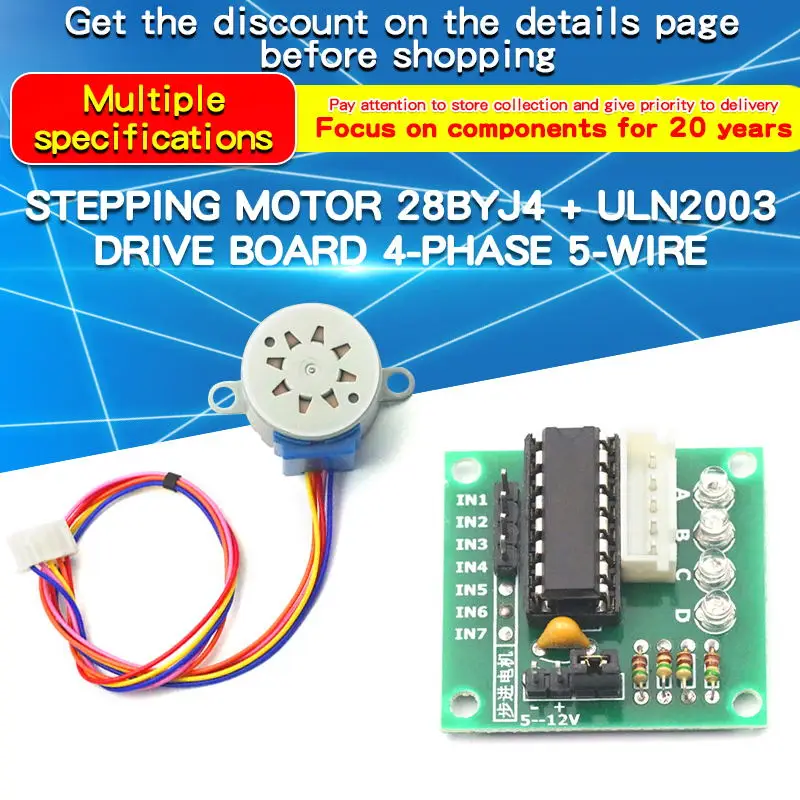 1PCS 28BYJ4 Stepper Motor ULN2 - Uln2003 Driver ulasan dan harga