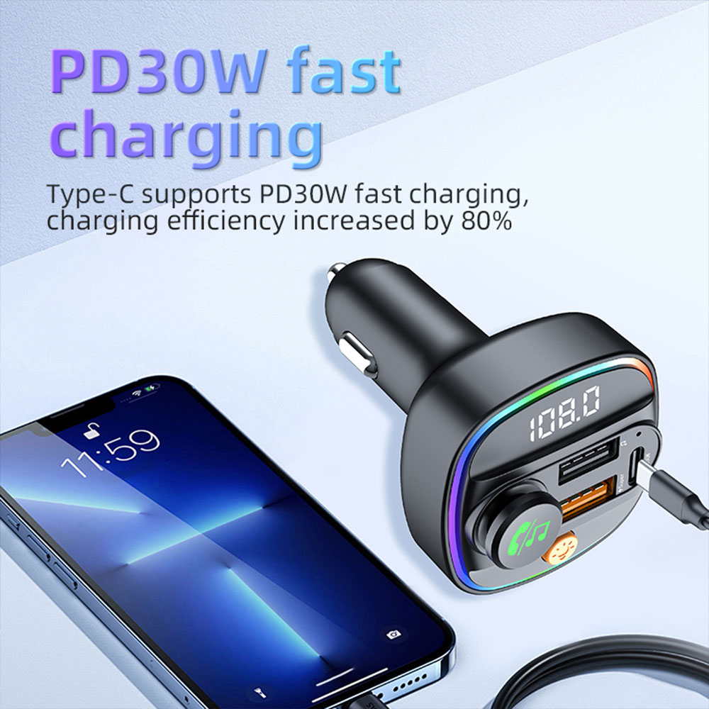 Bluetooth 5.4 FM Transmitter H - Robot Bluetooth Car ulasan dan harga