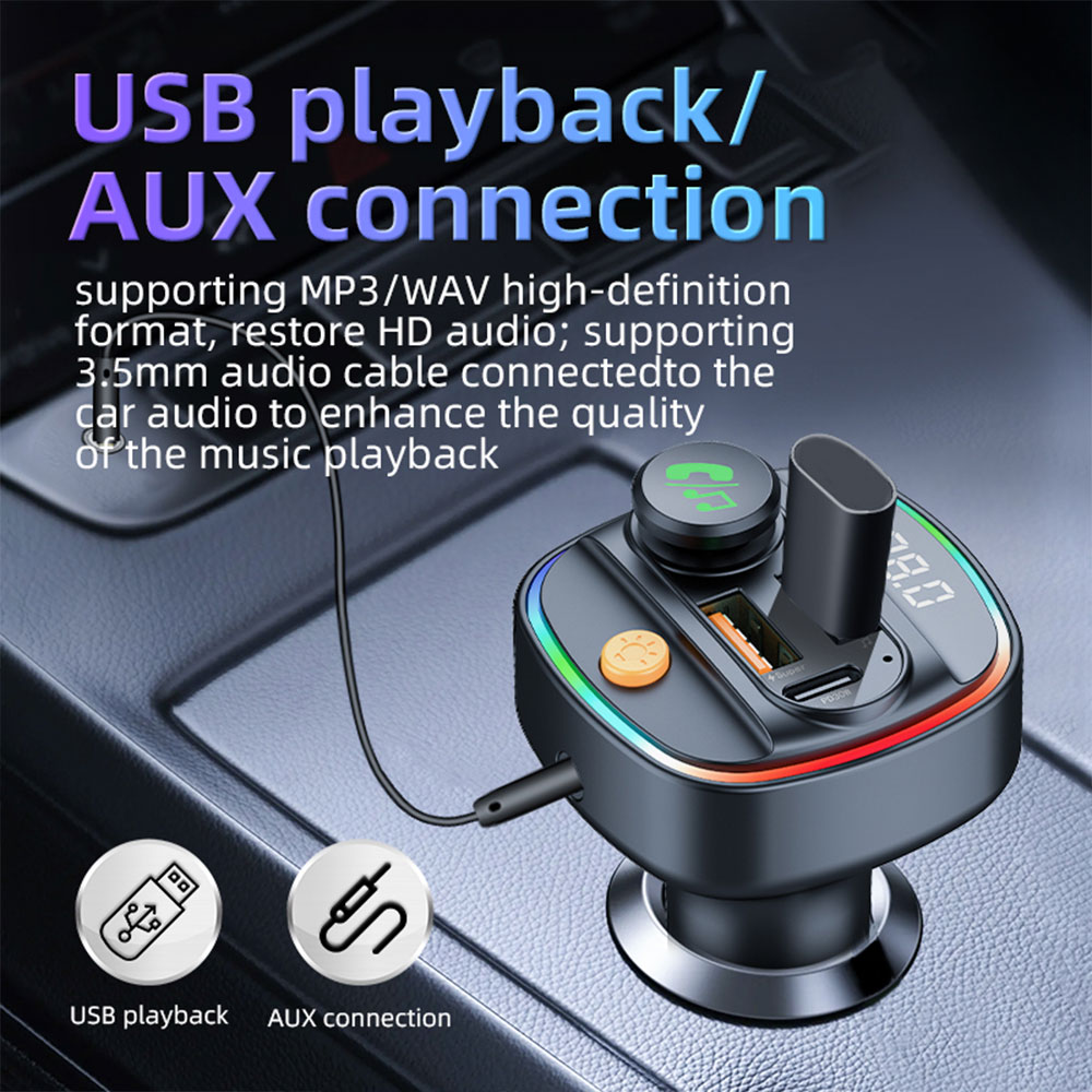 Bluetooth 5.4 FM Transmitter H - Robot Bluetooth Car ulasan dan harga