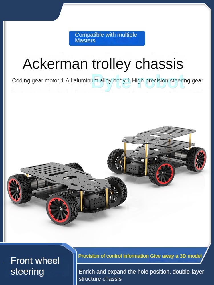 5KG Load 4WD Robot Car Metal A - Robot Chassis ulasan dan harga