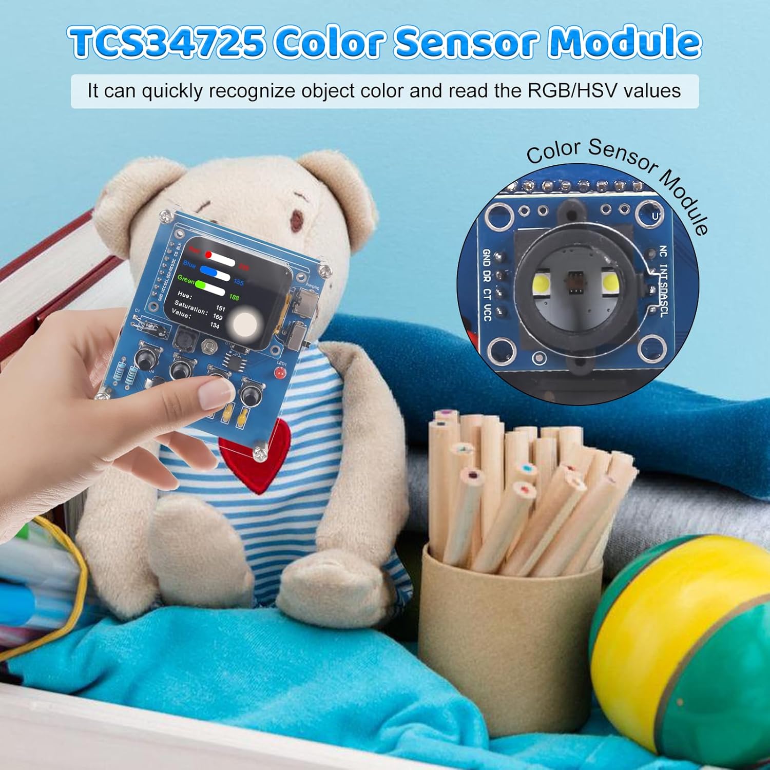 DIY Color Recognition Solderin - Microbit Robot ulasan dan harga