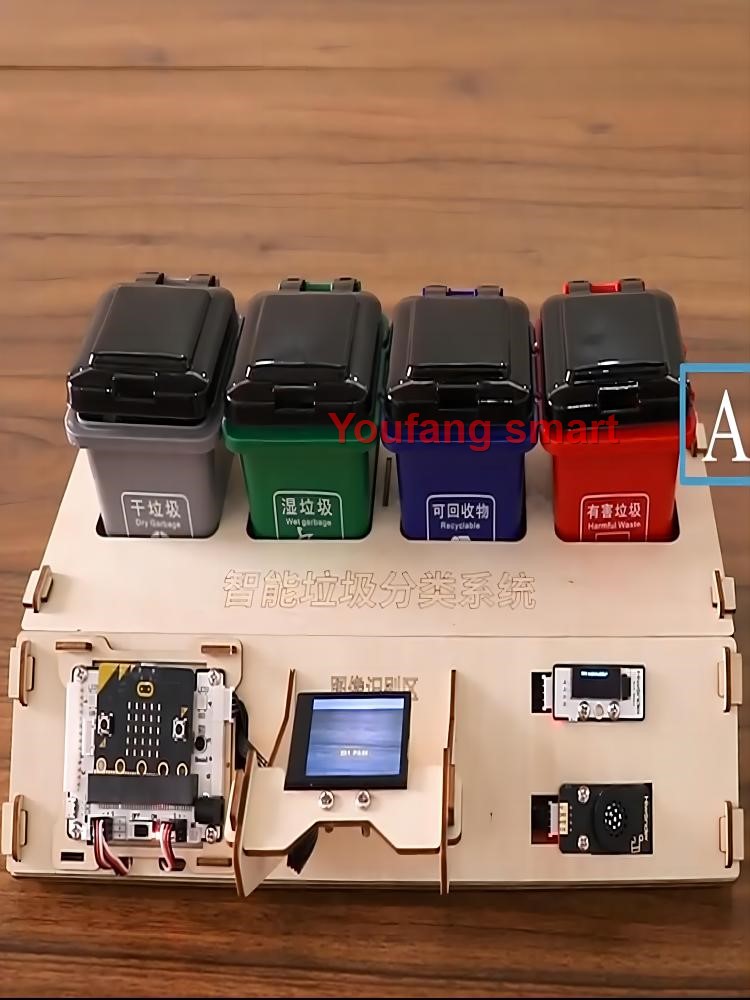 Waste Sorting Robot Kit AI Vis - Microbit ulasan dan harga